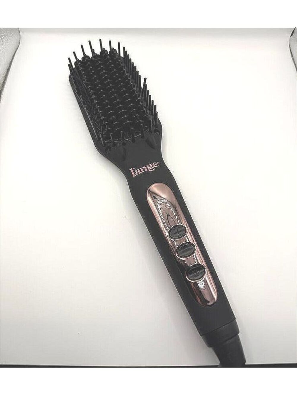 L'ange Ceramic Hair Straightening Brush Black
